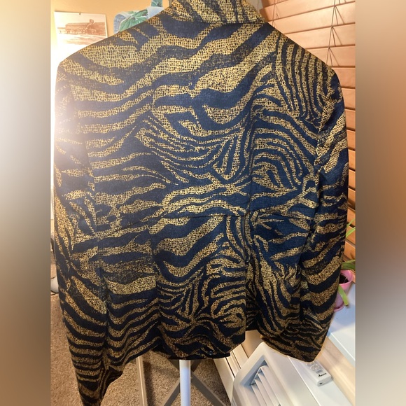 Carlisle zebra print motorcycle jacket Blazer - Picture 3 of 8